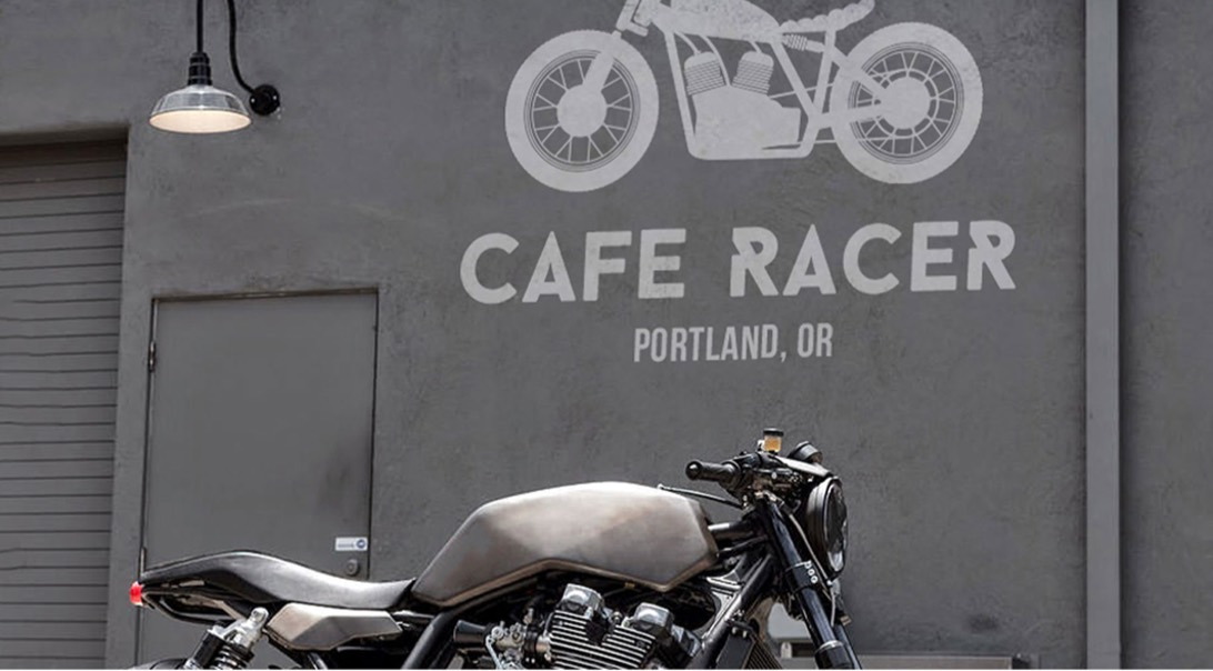 Café Racer brand application 1