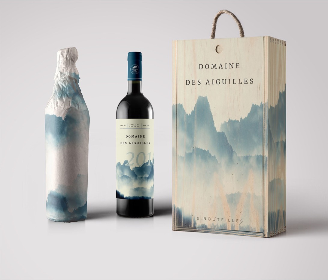 Domaine des Aiguilles brand application 4