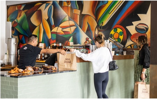 Kings Road Café brand application 3