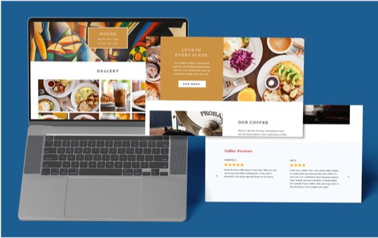 Kings Road Café brand application 5