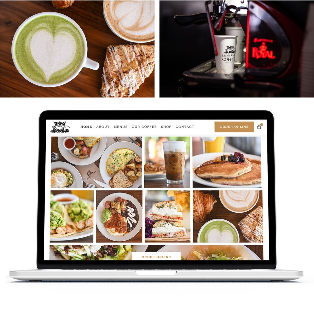 Kings Road Café brand application 6