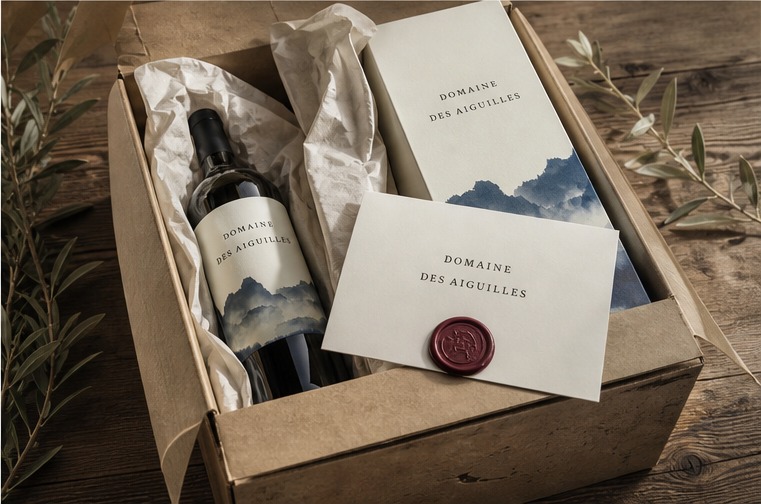 Domaine des Aiguilles brand world and lifestyle