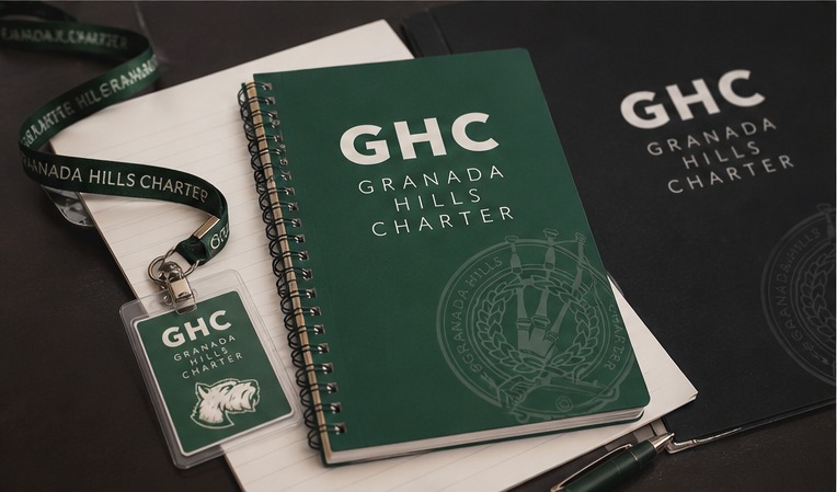 Granada Hills Charter identity applied to a new brand touchpoint