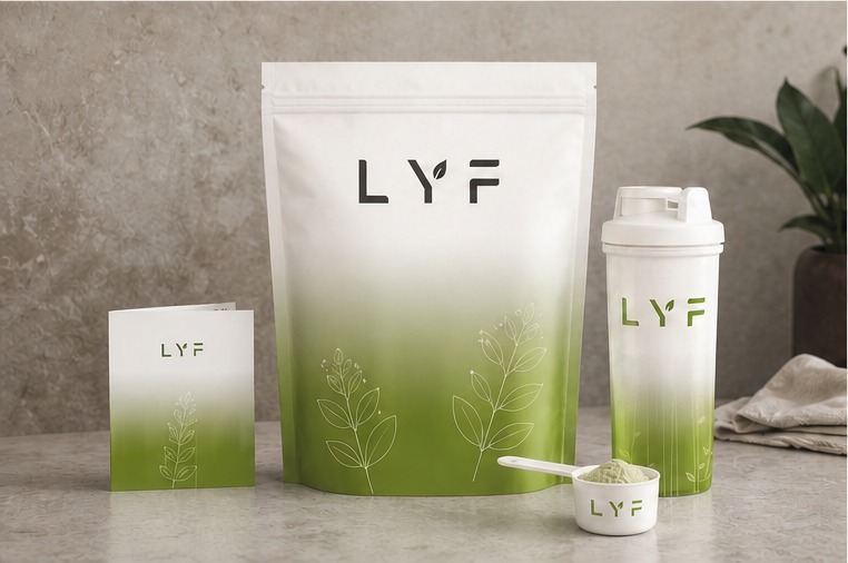 LYF identity applied to a new brand touchpoint