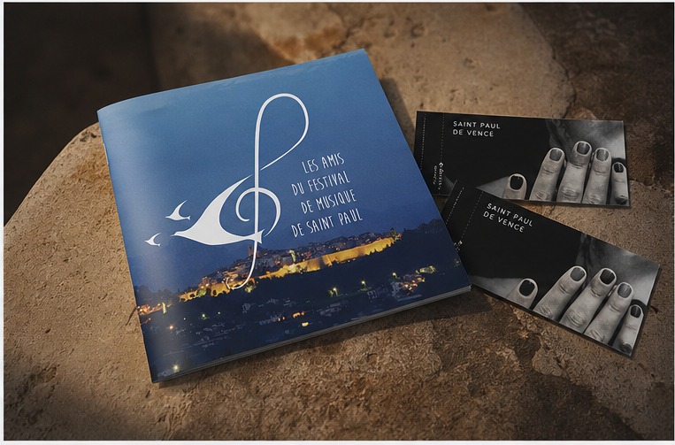 Saint Paul Music Festival identity applied to a new brand touchpoint