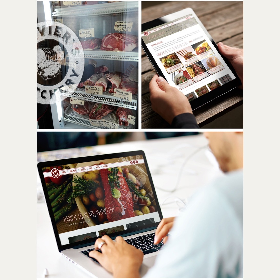 Original Olivier’s Butchery website and digital content